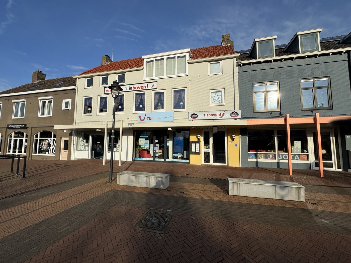 Mogelijke terrasruimte op het Raadhuisplein